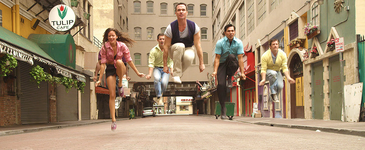 The Jets leap through the alley